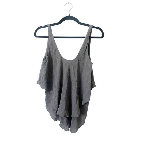 Free People Intimately Gray Double Layer Scoop‎ Neck Tank Size Small - Picture 1 of 4